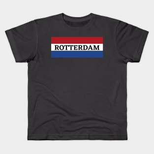 Rotterdam City in Dutch Flag Kids T-Shirt